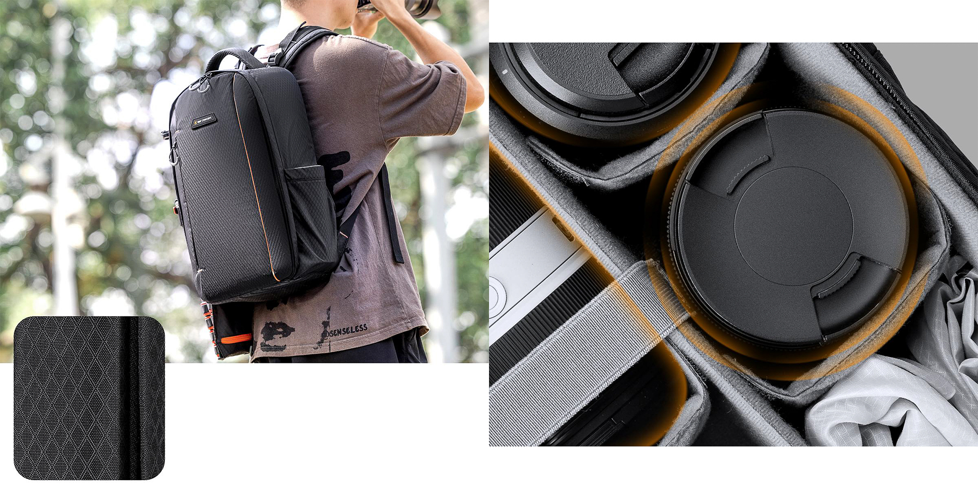 Plecak fotograficzny K&F Concept Beta Backpack 18 l - czarny - Ochrona Twojego sprzętu